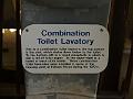 Combination Toilet Lavatory plaque